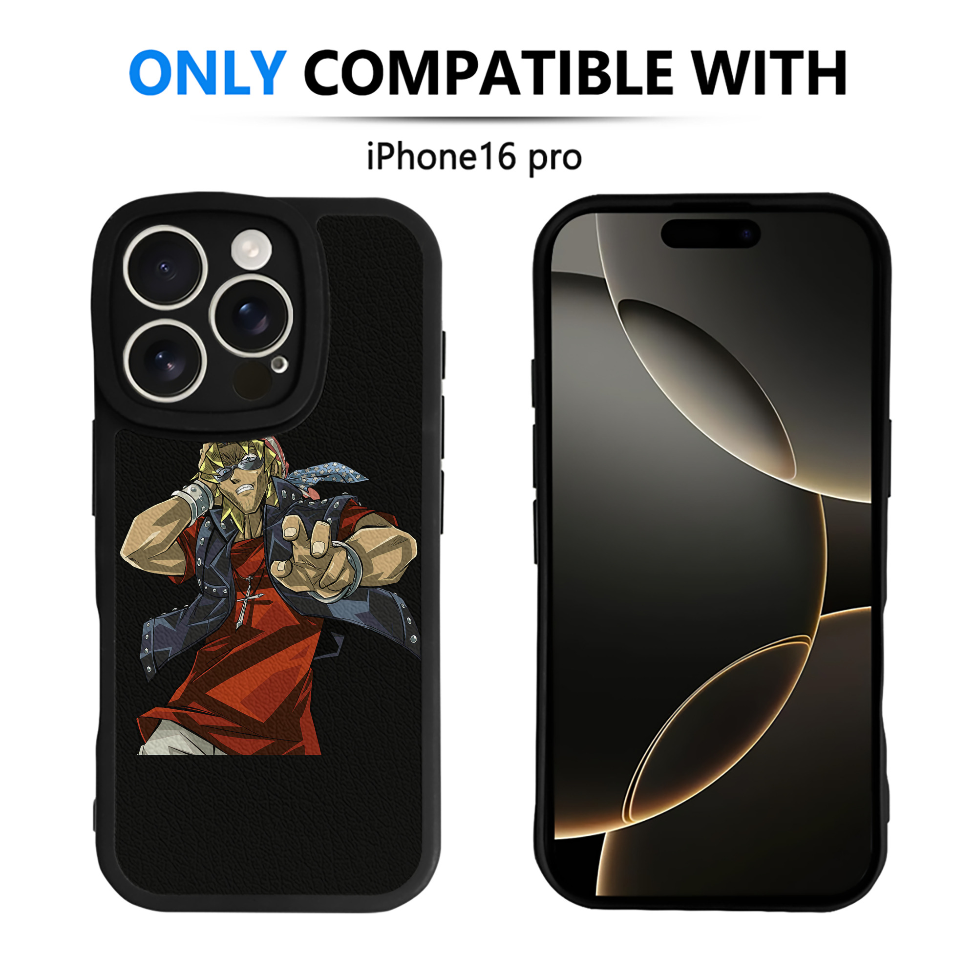 （画像用） 遊☆戯☆王 Yu-Gi-Oh! 【iPhone 16シリーズ対応】シリコンスマホケース（レザー調） 材質：シリコン
